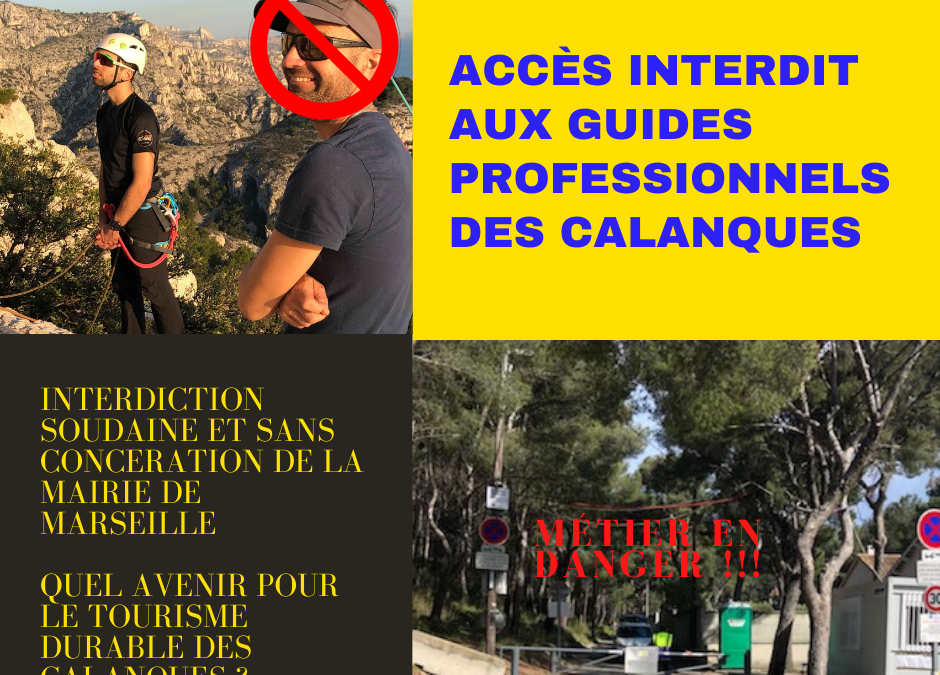 Les guides des calanques face à une politique abusive et incohérente de la mairie de Marseille
